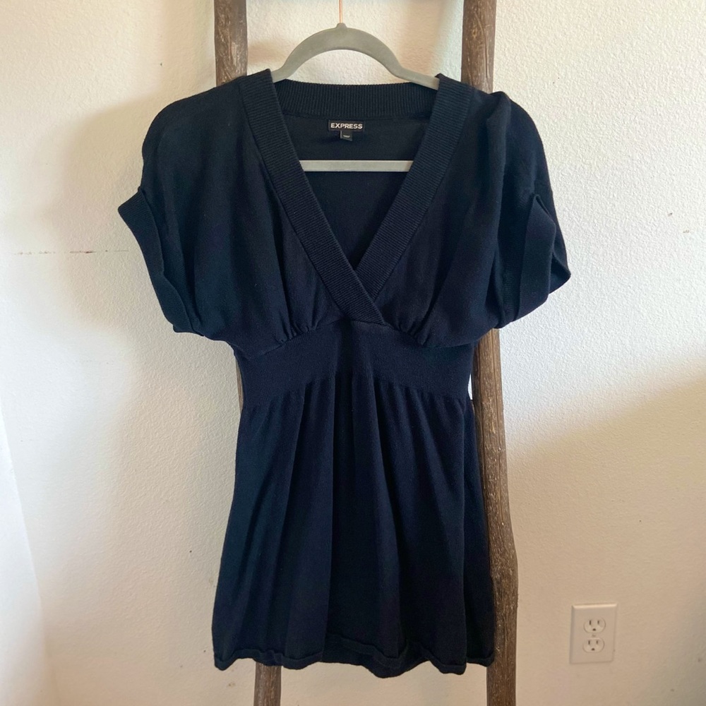 Black express mini dress